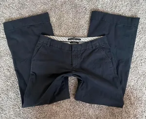 Gap Women's Grey and Black Trousers thumbnail 1
