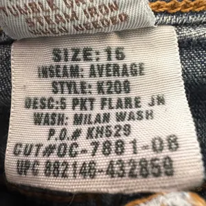 Y2K SO Wear It Declare It Flare Bootcut Jeans Womens 15 Avg Stretch‎ thumbnail 8