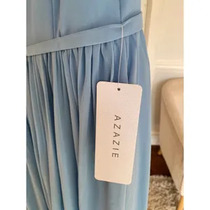 Azazie Chiffon Maxi Dress Romantic‎ Wedding Guest Gown Quiet Luxury Old Money A4 thumbnail 4