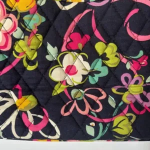 Vera Bradley Purse Shoulder Bag Retired Java Blue Cottagecore Floral Boho Whimsy thumbnail 6