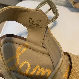 Sam Edelman Tan Adjustable Strap Sandals thumbnail 3