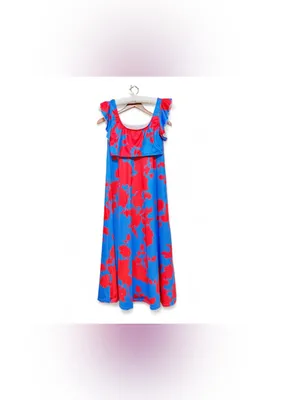Amazon Women’s 2 piece Floral Print Crop Top & Maxi Size Small thumbnail 5