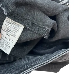 Free‎ People We The Free Crvy Bermuda Shorts Exposed Button Fly Faded Black 34 thumbnail 10