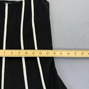Anthropologie Black White Striped Textured Fit Flare Dress Size 4‎ NWT thumbnail 7
