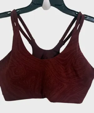Nike Women's Double-Strap Sports Bra in Dark Burgundy thumbnail 1