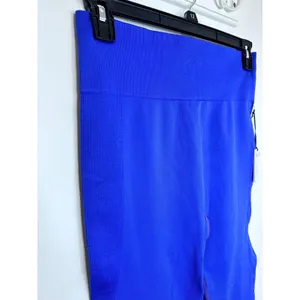 WeWoreWhat Ribbed High Rise Leggings Sapphire Purple NWT Women’s Large Active thumbnail 9