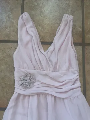 Women’s Pink Midi Dress with Embellished Waist thumbnail 2