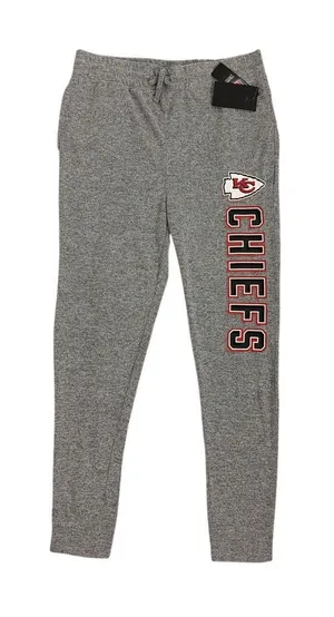 NWT NFL Team Apparel Sweatpants Kansas City Chiefs Gray Casual Joggers Large thumbnail 1