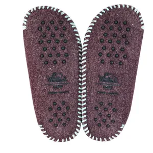WOOLRICH Fleece-Lined Felt Slippers W's 9 Maroon Lightweight Indoor Cottagecoree thumbnail 6
