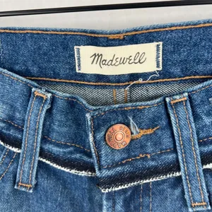 Madewell Retro‎ Cropped Bootcut Jeans Womens 26 Blue Denim Distressed Raw Hem thumbnail 5