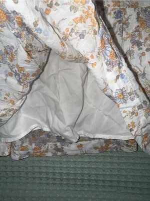 Abercrombie & Fitch Floral Puff Sleeve Mini Dress White Yellow Blue XS thumbnail 2
