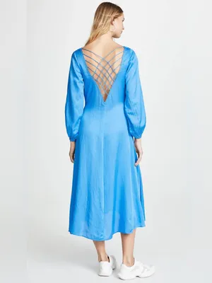 Free People Womens Later Days Midi Dress Size Small thumbnail 4