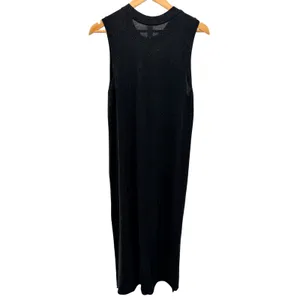 ATM Anthony Thomas Melillo Black Speckled‎ Maxi Pocket Jersey Tank Dress Large thumbnail 9