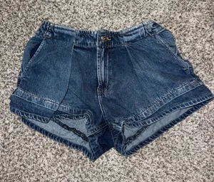 Free People Jean Shorts Denim thumbnail 1