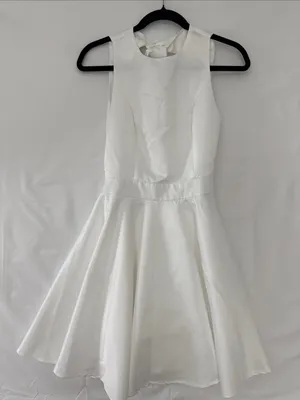 SHEIN White Sleeveless A-Line Party Dress‎ thumbnail 3
