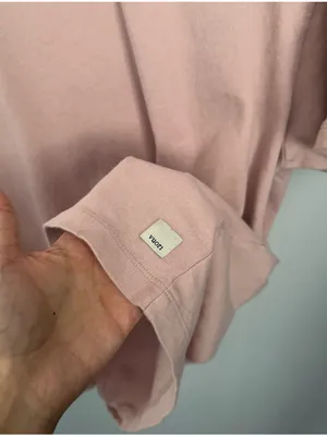 Vuori Women’s Large/XL Light Mauve Pink Short Sleeve Tee Oversized Relaxed thumbnail 2
