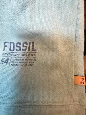 Vintage Fossil Light Turquoise Crewneck Top size XL thumbnail 3