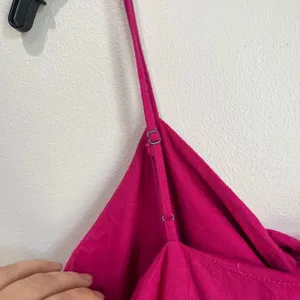 Loft Pink Sleeveless Midi Dress Size 2 Bow‎ Front Tiered Coquette Barbiecore thumbnail 10