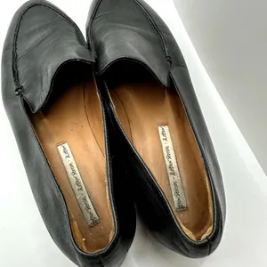 & Other Stories Black‎ Leather Chunky Sole Flatform Loafers Women's 9.5 thumbnail 6