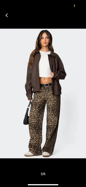 edikted mori oversized faux leather jacket  thumbnail 2