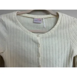 Urban Outfitters Out From Under Ivory Button Up Tight Cropped Sweater Women's Sz thumbnail 3