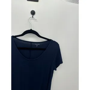 Garnet Hill Womens Blue T-Shirt‎ Dress Pockets Size XS Stretch Modest Comfort thumbnail 5