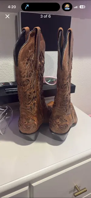 Women’s Western Boots Brown Size 8.5 thumbnail 4
