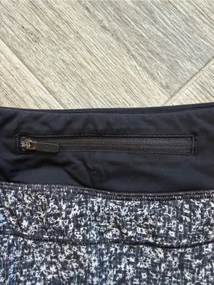 Lululemon Athletica Soundwave White Black Quick Pace Skirt Skort Women's Size 4 thumbnail 5
