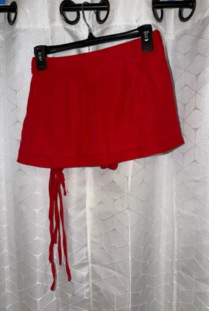 Mini Red Skirt Shein thumbnail 1