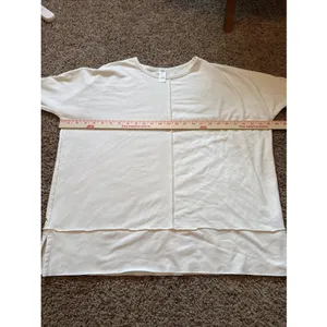 SPANX Perfect Length Dolman Sleeve Sweatshirt Top Soft White Heather Size M/M thumbnail 4