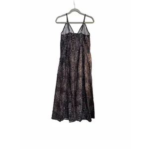 NEW Leopard Lightweight Spaghetti Strap Maxi Sun Dress M thumbnail 6