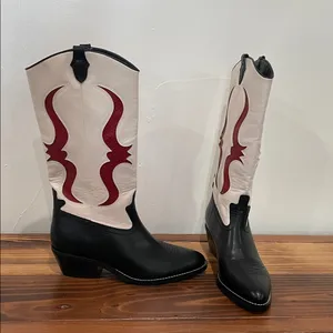 Nine West Cwyft Western Boots Faux Leather Size 9M NEW! thumbnail 6