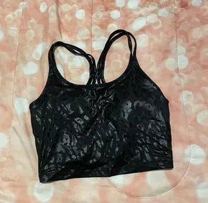 Calvin Klein performance crop top built in bra thumbnail 1