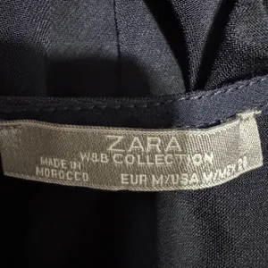 Zara W&B Collection Navy‎ Blue Scoop Neck Spaghetti Strap Tank Top Size M thumbnail 5