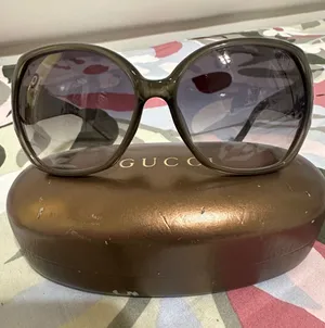 Gucci Women's Oversized Gray Gradient Sunglasses thumbnail 1