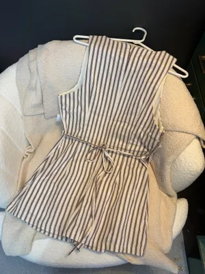 princess polly yumiko romper brown stripe thumbnail 2