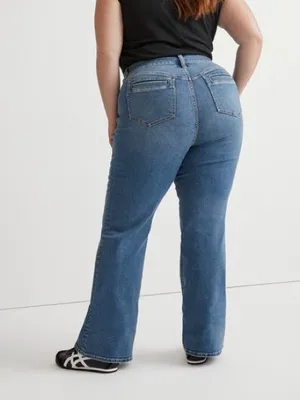 Madewell Plus Skinny Flare Jeans in Elevere Wash Sz 22W thumbnail 2
