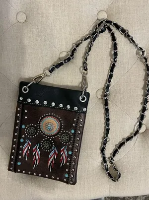 Western Dreamcatcher Feather Purse thumbnail 4