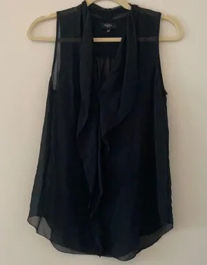 Babaton Black Sleeveless Blouse thumbnail 1