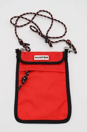 Hunter Orginal Packable Womens Phone Pouch Arc Red Crossbody Strap Travel thumbnail 1