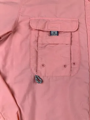Columbia Sportswear pink long sleeve button up Shacket thumbnail 4