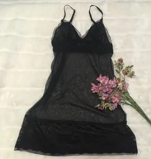 Victoria's Secret Black Lace Mesh Lingerie S thumbnail 1