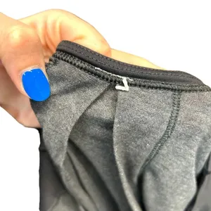 Lululemon Spincity Top Long Sleeve Zip Tee Layer Heathered Black Gray Size 6 thumbnail 9