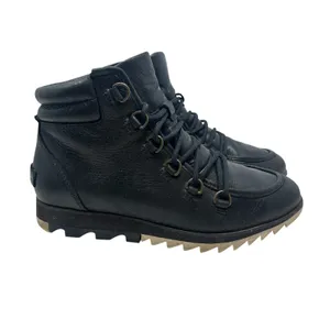 Sorel Harlow Lace‎ Waterproof Leather Boots Black Women's 6.5 NL3399 thumbnail 6