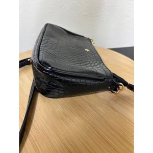 PETA +‎ JAIN Danny Cros Crossbody Bag Women Small Black Embossed Leather thumbnail 10