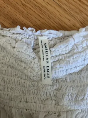 American Eagle White Eyelet Top thumbnail 3