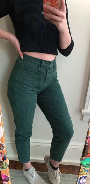American Eagle Green Corduroy Pants thumbnail 8