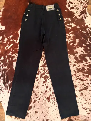 Vintage‎ Lawman black denim jeans size 25 thumbnail 1