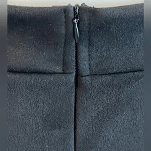 Faux Suede High Waist Lace Up A-Line Mini Skirt Size Large thumbnail 5