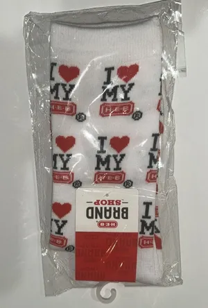 I ❤️‎ My HEB Socks I Love My HEB White thumbnail 1
